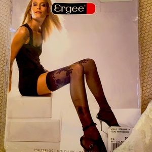 White stay up stockings